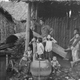 Vietnamese children respond to mortar fire, ca. 1961–62. This image originally appeared in National Geographic in 1962.